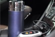 Electrically heated stainless steel vacuum cup car heating cup