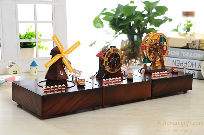 hotsalegift exquisite ornaments plastic ferris wheel music box 7