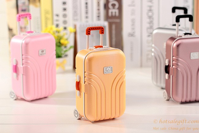 hotsalegift fashion rotating music boxes girl travel suitcase 8