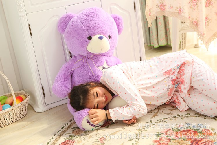 hotsalegift lavender purple teddy bear plush toy 3
