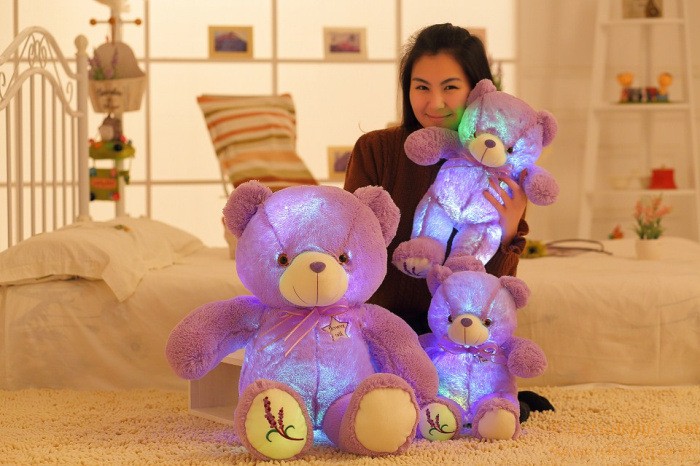hotsalegift lavender purple teddy bear plush toy 5