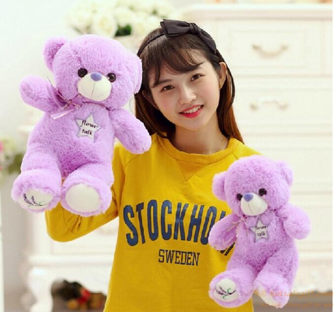 hotsalegift lavender purple teddy bear plush toy 7