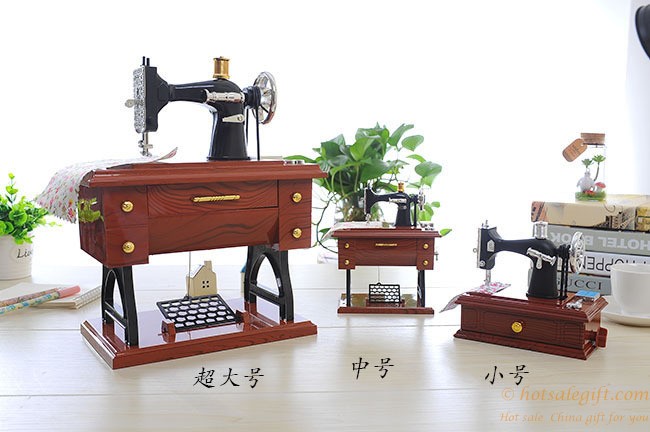 hotsalegift sewing machine model classical music boxes 11