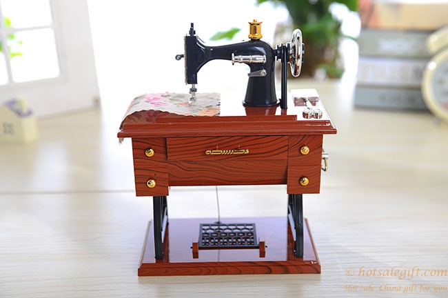 hotsalegift sewing machine model classical music boxes 14