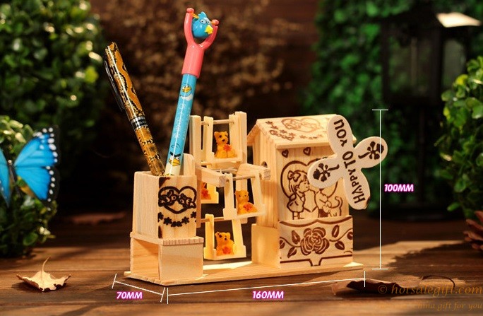 hotsalegift woodcarving windmill music boxes toys children 1