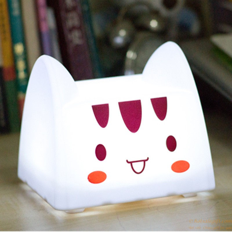 hotsalegift cartoon cat night light cell phone holder