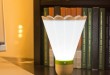 Badminton creativo Nightlight de energía LED de ahorro de lámpara de noche la luz de carga USB