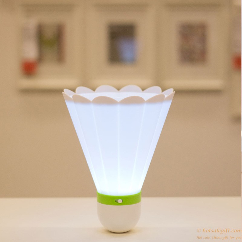 hotsalegift creative badminton nightlight led energy saving lamp night light usb charging 4