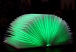Creative LED natlampe flip bog fold genopladelige LED-lampe