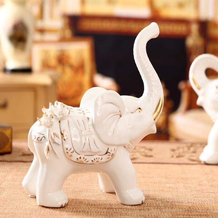 hotsalegift household ceramic elephant ornaments crafts wedding 1