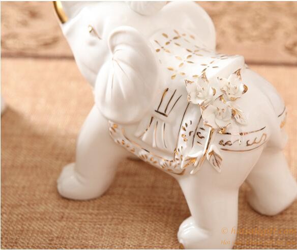 hotsalegift household ceramic elephant ornaments crafts wedding 4