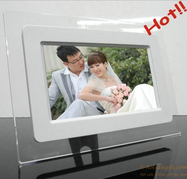 hotsalegift logo printing 7 inches acrylic digital photo frame 1