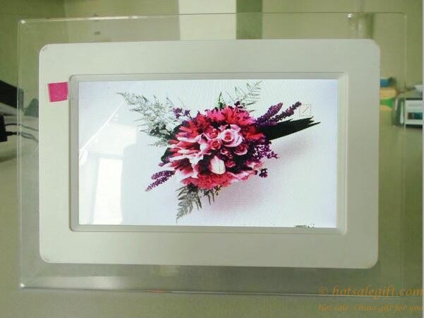 hotsalegift logo printing 7 inches acrylic digital photo frame