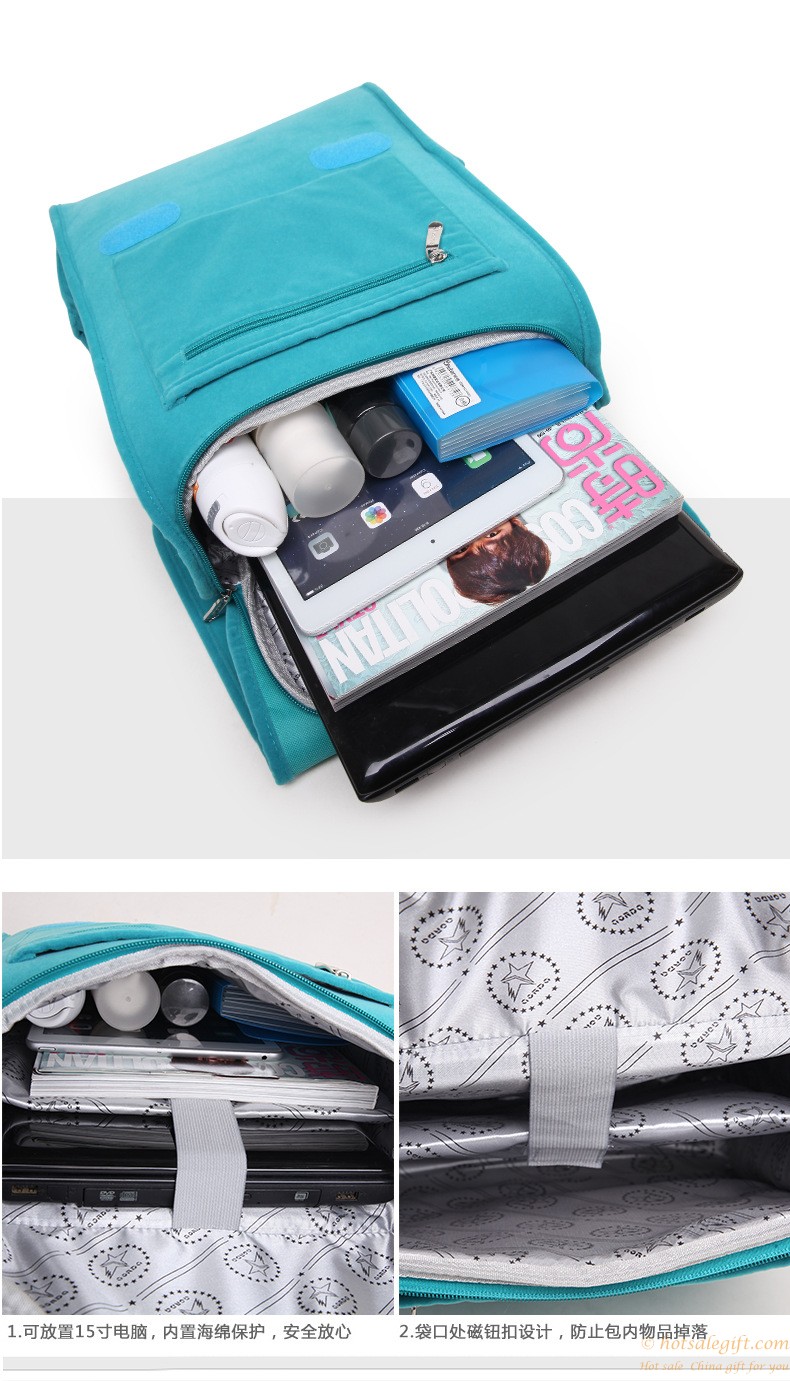 hotsalegift middle school student backpack fashion flannel bags 1