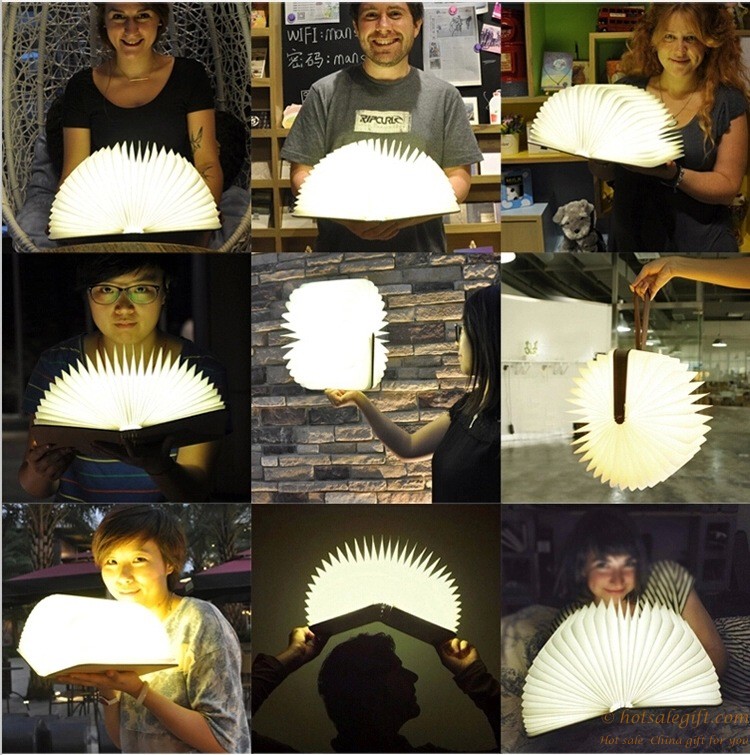 hotsalegift wooden folding book light creative gifts home led night light 1