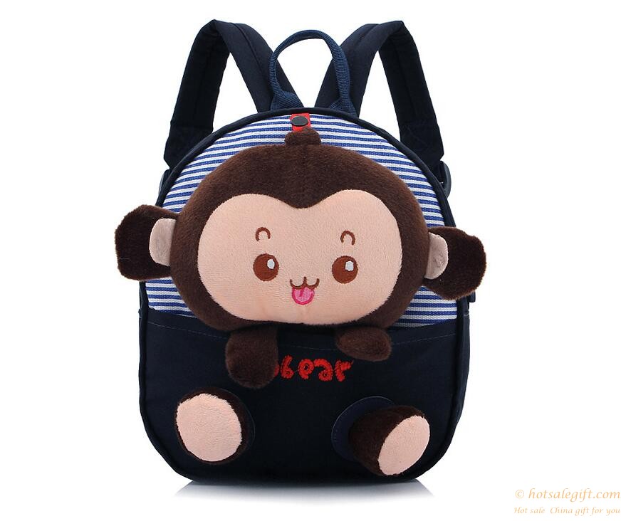 hotsalegift cute cartoon monkey kids schoolbag 6