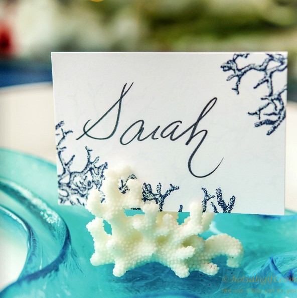 hotsalegift resin simulation coral place card holder wedding 1