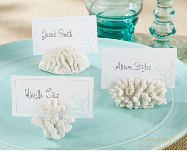 hotsalegift resin simulation coral place card holder wedding 2