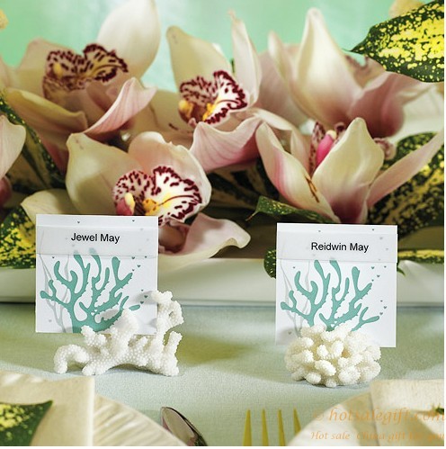 hotsalegift resin simulation coral place card holder wedding