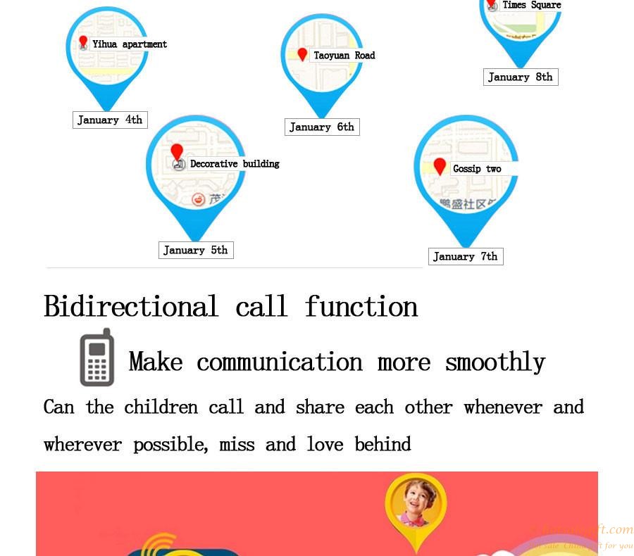 hotsalegift smart watch phone gps positioning children wifi gps gsm sos voice call 15