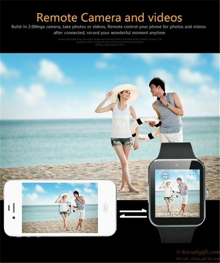 hotsalegift smartwatch pedometer monitoring sleep sedentary reminder camera iphone samsung galaxy 7