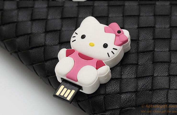 hotsalegift creative soft silicon kt cat cute mini disk flash drive 4