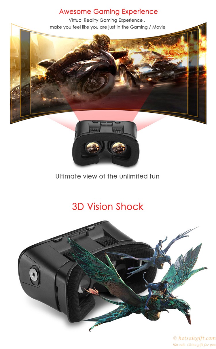 hotsalegift 3d vr headmounted virtual reality movie games glasses iphone android phones 9