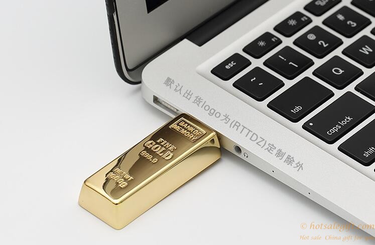 hotsalegift creative oem gold brick design usb flash drive laptop mac