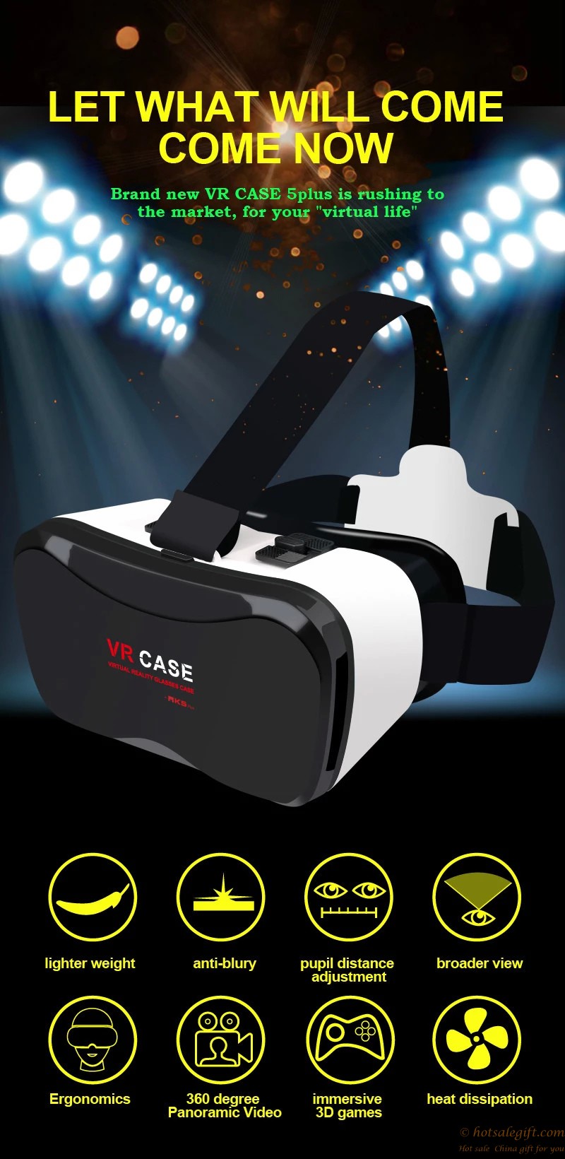 hotsalegift design vr case 5 headmounted virtual reality glasses game controller 19