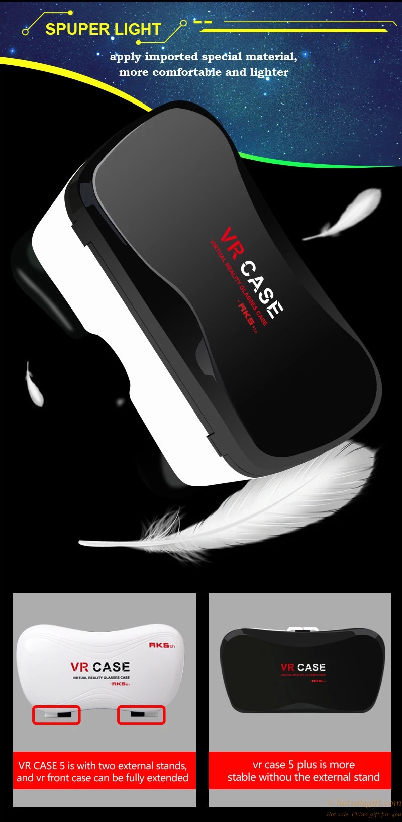 hotsalegift design vr case 5 headmounted virtual reality glasses game controller 25