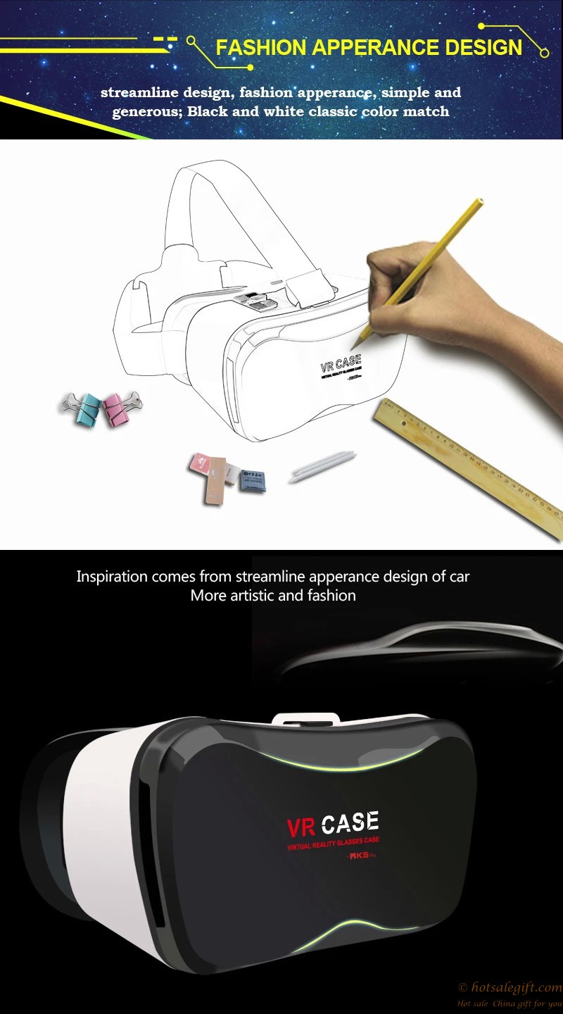 hotsalegift design vr case 5 headmounted virtual reality glasses game controller 29