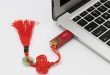 High-End-Mode Weihnachten im chinesischen Stil Neujahr Geschenk chinesischen Knoten USB-Stick