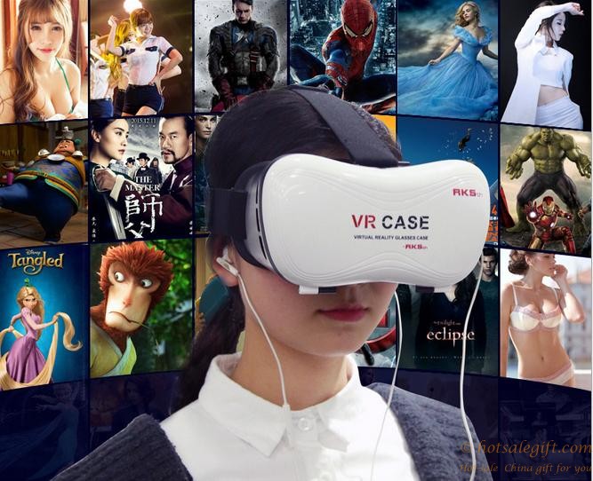 hotsalegift hot sale virtual reality glasses vr case 5th generation 3d box vr box 476 inch phone