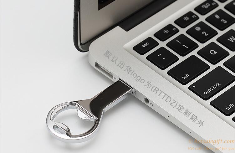 hotsalegift oem metal stainless steel bottle opener design disk usb flash drive