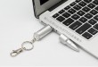 От неръждаема стомана метал OEM куршум форма USB флаш памет