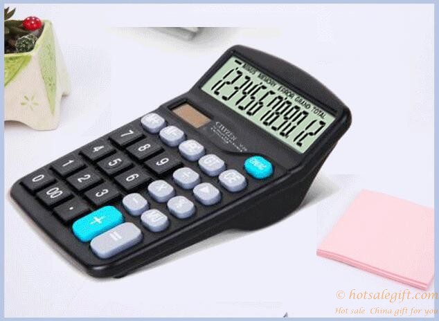 hotsalegift 12 buttons financial dedicated office digital display solar calculator 5