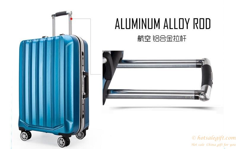 hotsalegift abs pc aluminum trolley hard case airplane luggage trolley case 1