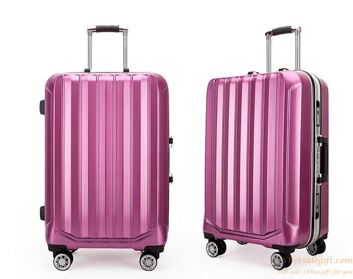 hotsalegift abs pc aluminum trolley hard case airplane luggage trolley case 5