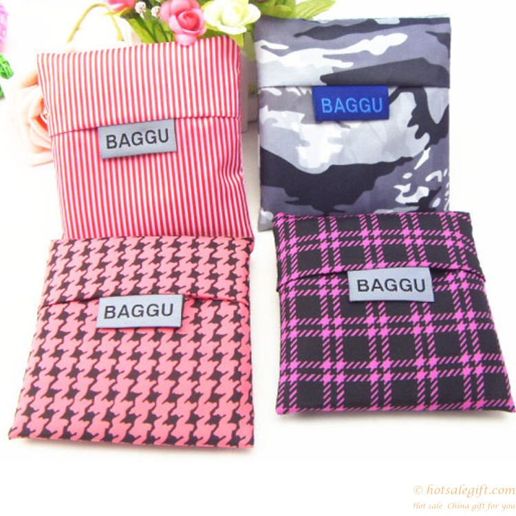 hotsalegift creative folding square shopping bag polyester reusable shopping bags 4