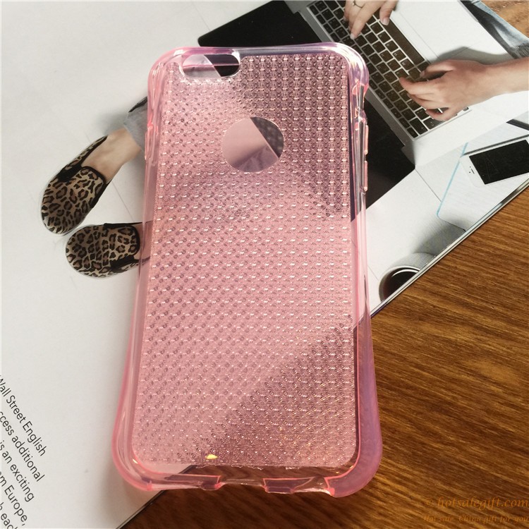 hotsalegift cute design diamond pattern transparent silicone phone case iphone 66 1