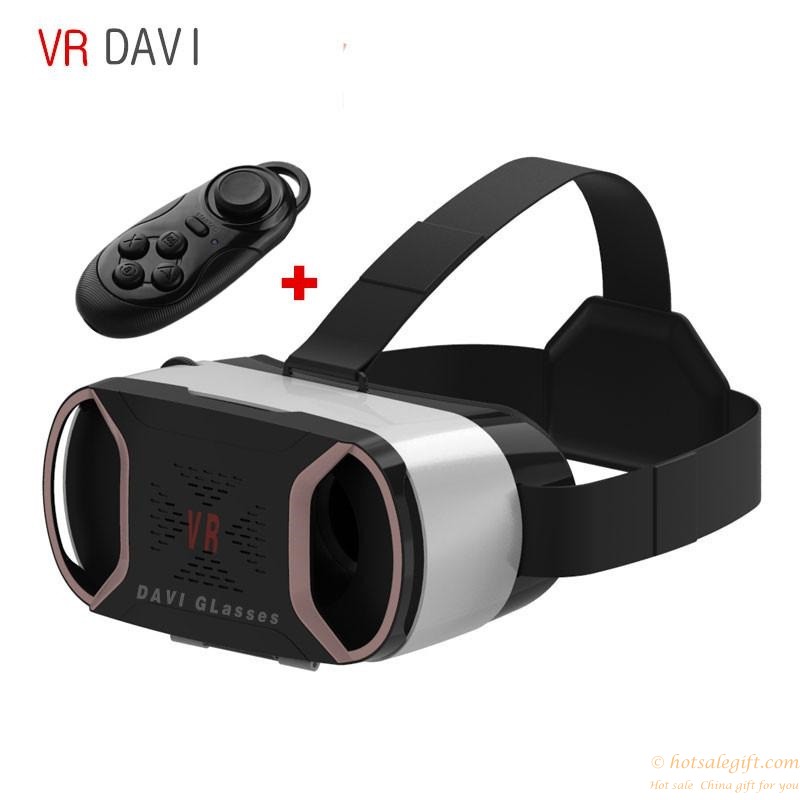 hotsalegift vr davi virtual reality 3d video games glasses helmet bluetooth remote controller 13
