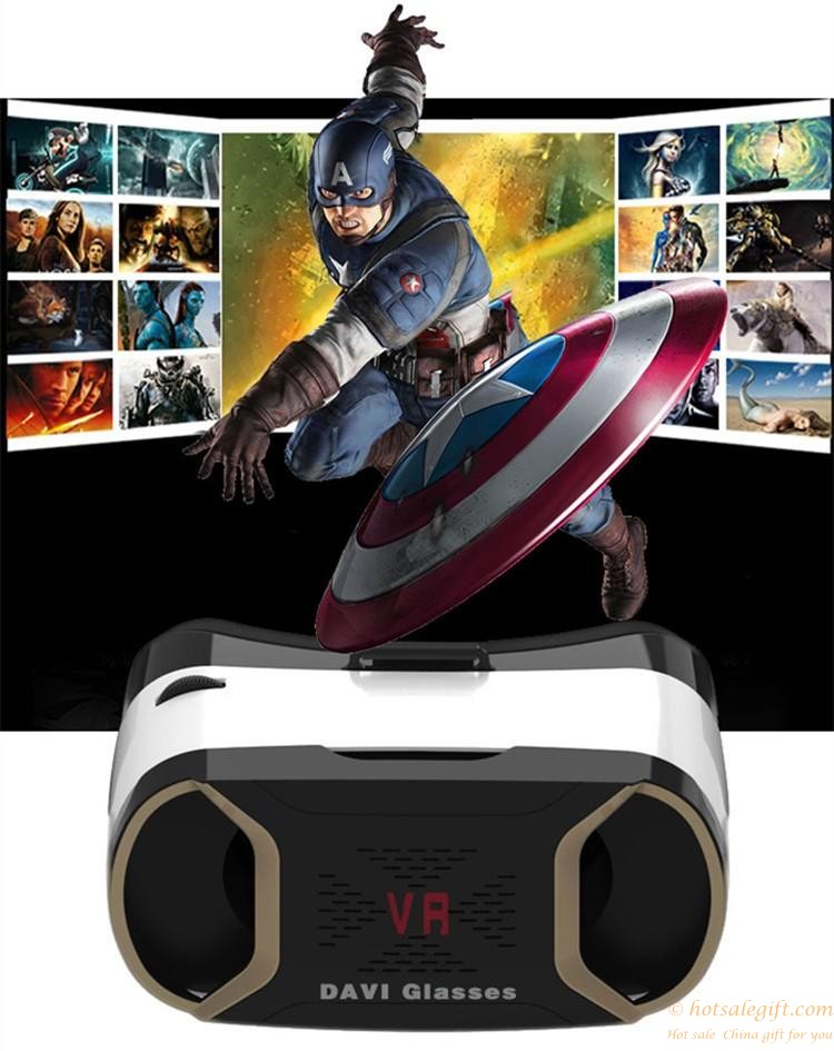 hotsalegift vr davi virtual reality 3d video games glasses helmet bluetooth remote controller 15