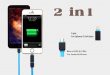 2 in 1 retractable sync charge usb data cable for iPhone and Android phones