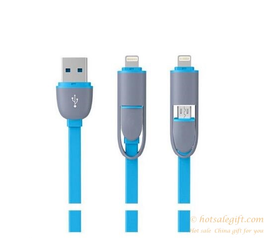 hotsalegift 2 1 retractable usb cable data charger cable samsung iphone android 3