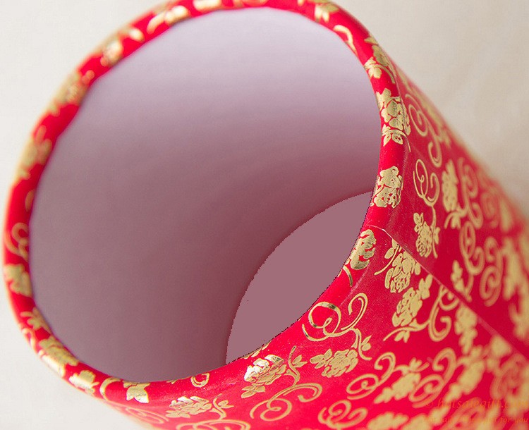 hotsalegift chinese style red double happiness bronzing paper candy box wedding 3