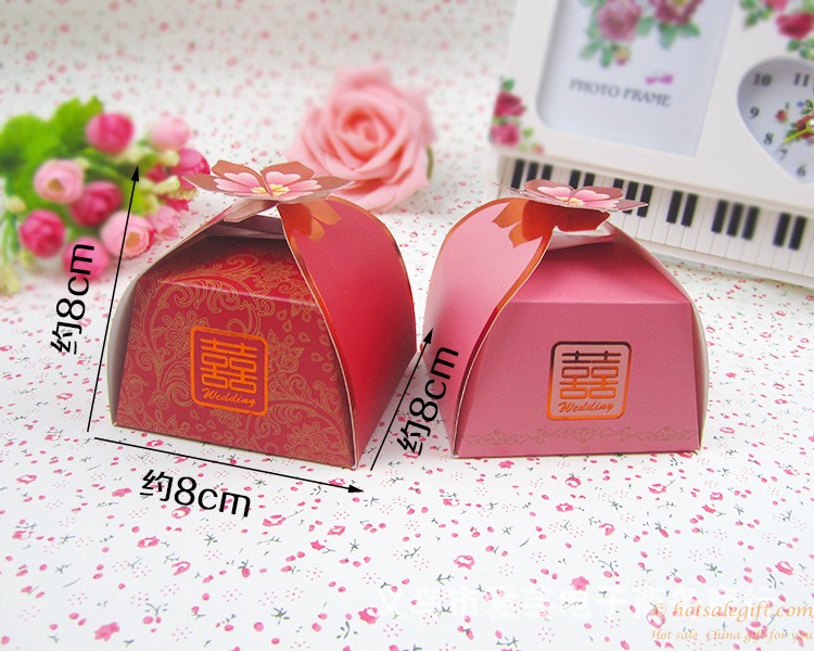 hotsalegift chinese style sakura square wedding candy box