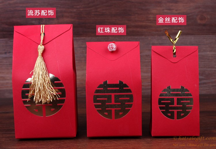 hotsalegift chinesestyle bronzing wedding candy box fukubukuro lucky bag