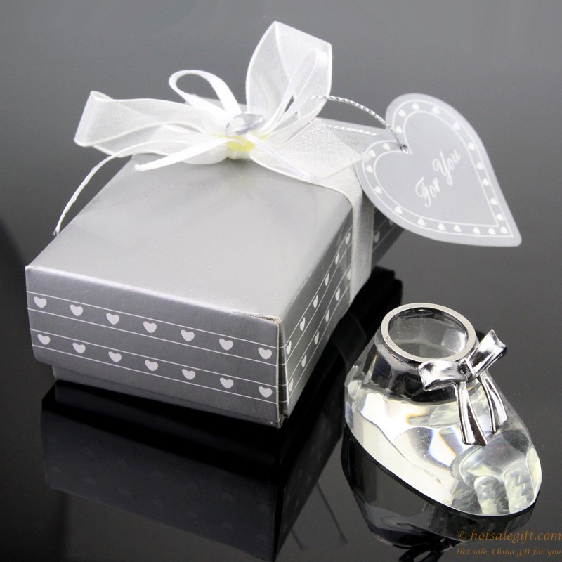hotsalegift crystal baby shoes wedding decoration wedding favor 3