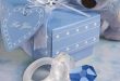Crystal modré dětské dudlíky dětské narozeninové party dárek klíčenka