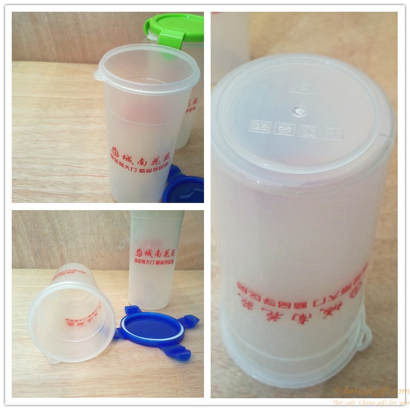 hotsalegift double plastic cups creative promotional gifts advertising water bottle printed logo 7